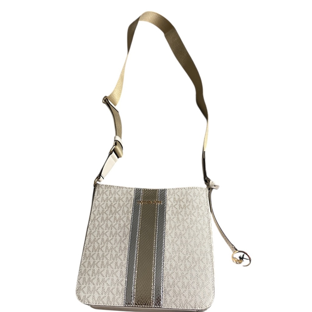 Michael Kors Beige and Gray Crossbody Bag. Brand new.